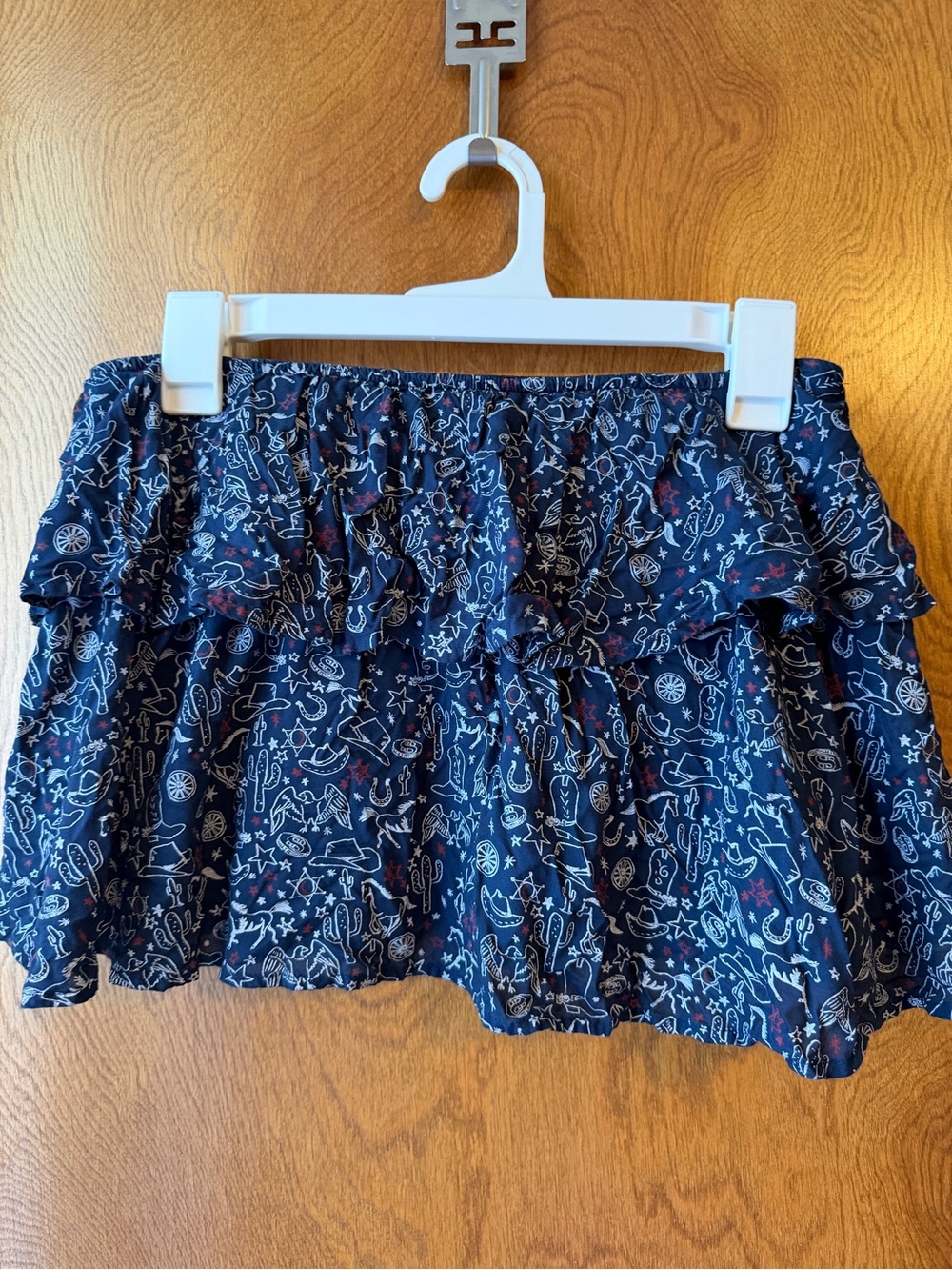 Western cropped ruffle tee
